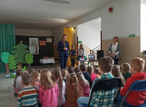 Przedszkolaki na dniach otwartych w Zespole Szkolno- Przedszkolnym w Lubochni